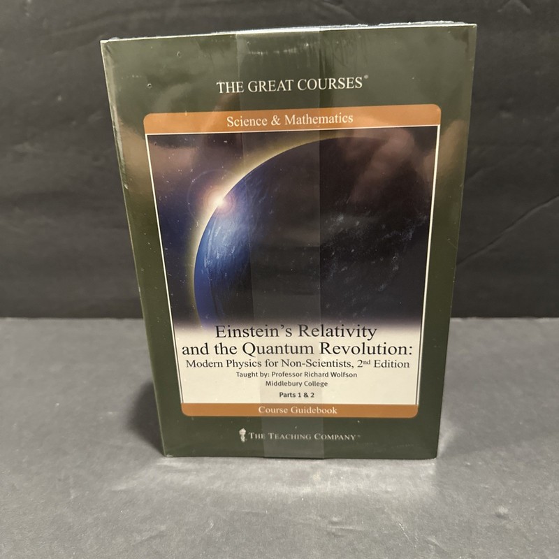 NEW Einstein’s Relativity and Quantum Revolution Great Courses DVD + Book Set