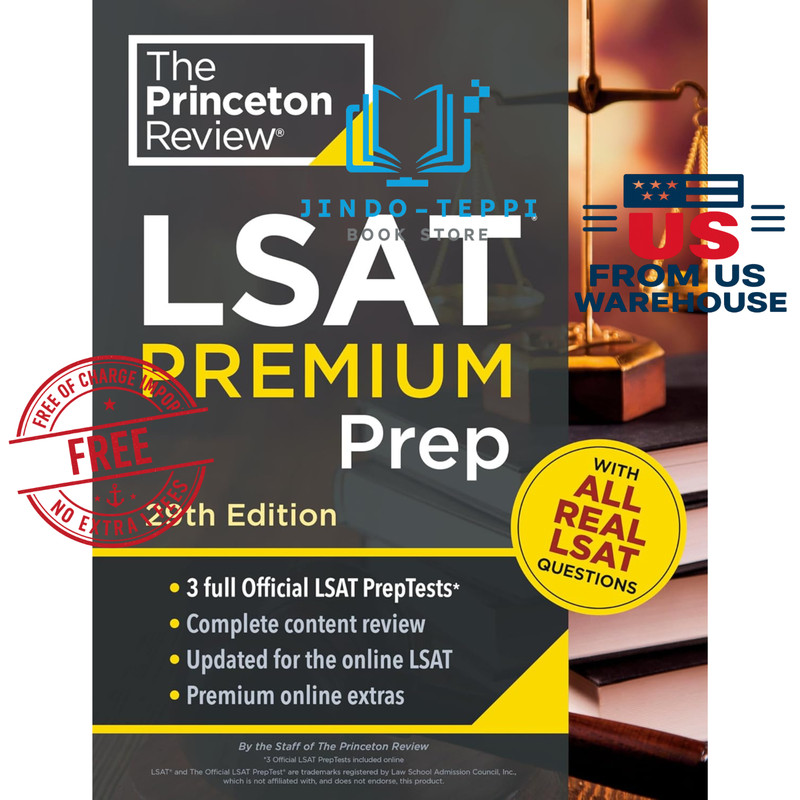 LSAT Premium Prep 29th Ed Princeton Review 2022 +3 Practice Tests