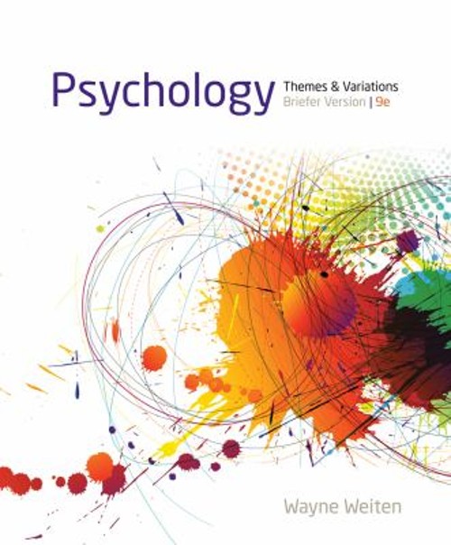 Psychology : Themes and Variations, Briefer Version Paperback Way