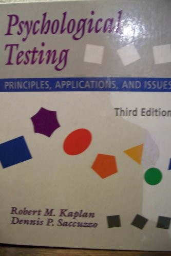 Psychological Testing Principl – ACCEPTABLE