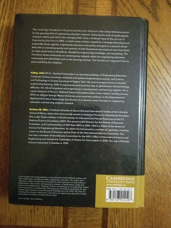 Cambridge Handbook Engineering Education Research Hardcover 9781107014107 gallery