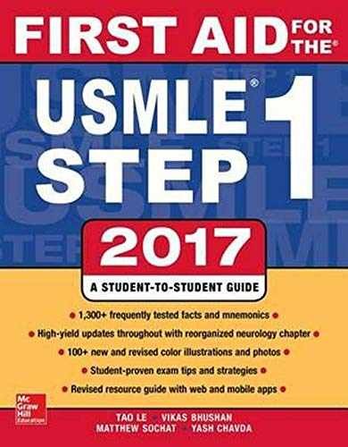 First Aid for the USMLE Step 1 – Paperback, by Le Tao; Bhushan – Very Good o