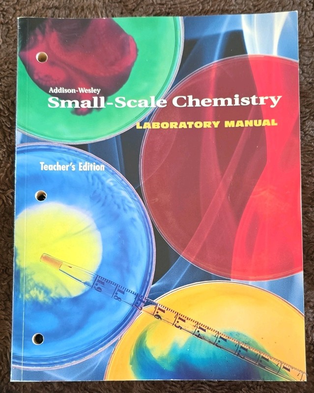 Addison-Wesley Small-Scale Chemistry Lab Manual Teacher’s Ed Waterman PB 1995