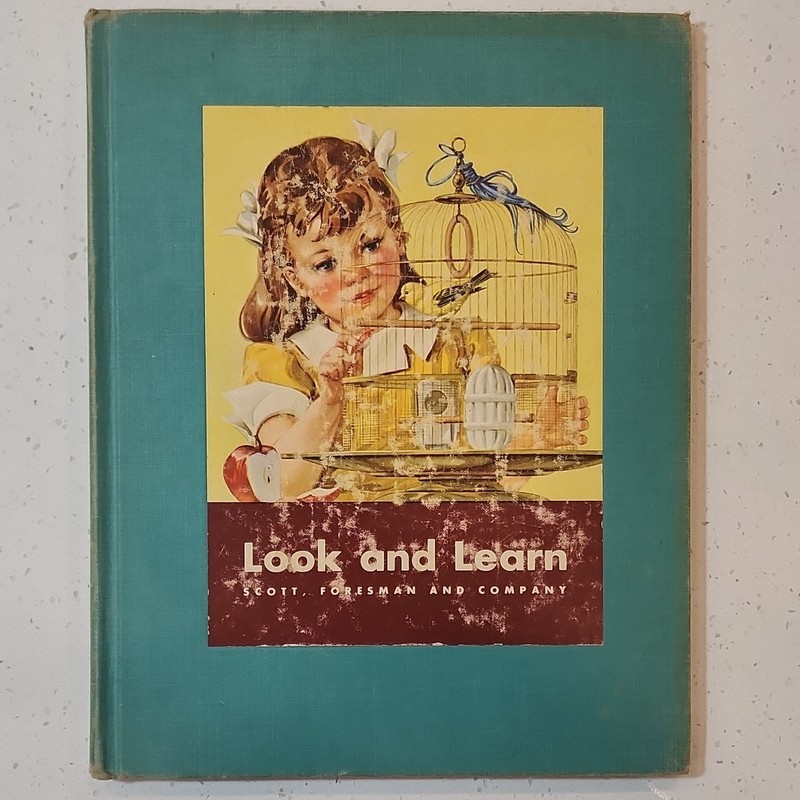 1949 Look and Learn Vintage School Book Texas State Property 1950 Scott Foresman