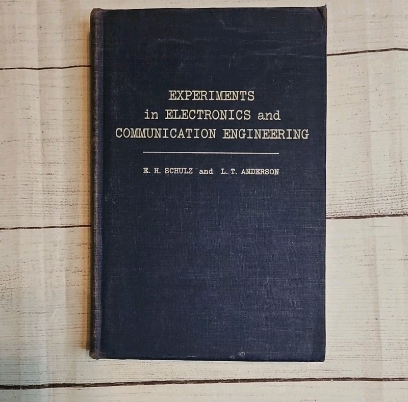 1943 Experiments in Electronics and Communication Engineering Harper Brothers