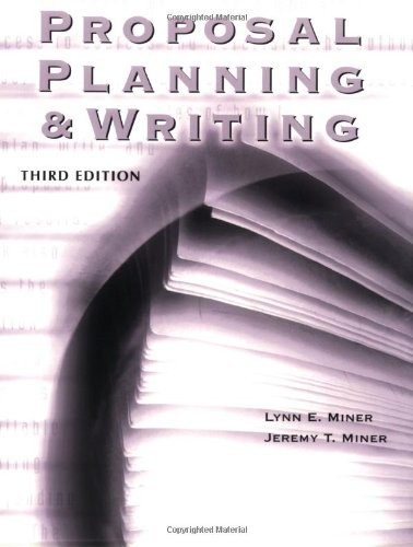Proposal Planning & Writing