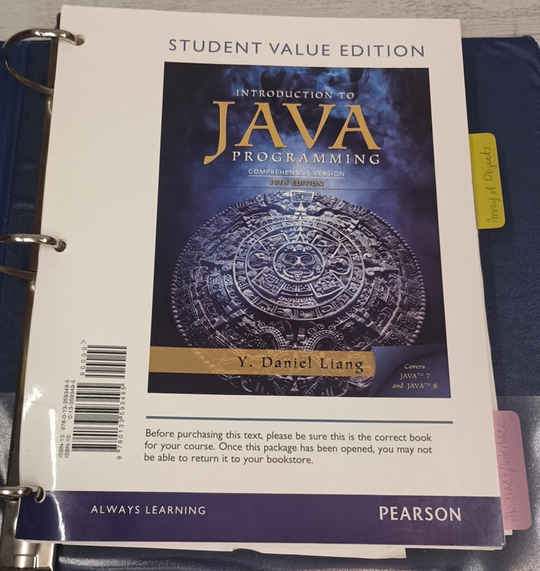 Intro to Java Programming, – Loose Leaf, by Liang Y. Daniel – Acceptable