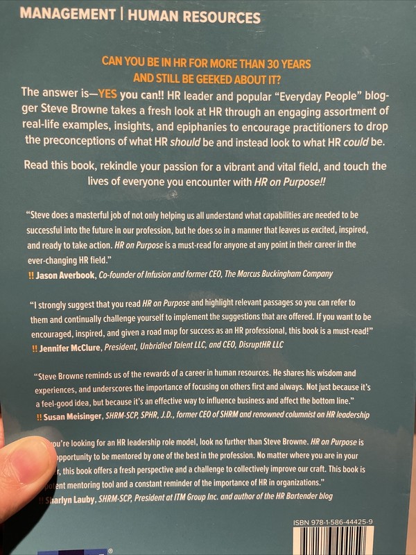 HR on Purpose : Developing Deliberate People Passion by Steve Browne (2017) gallery