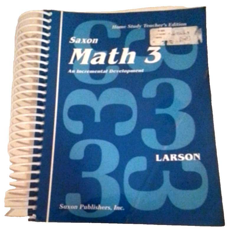 Math 3 Home Study by Nancy Larson (2001, Spiral, Reprint,Teacher’s edition)