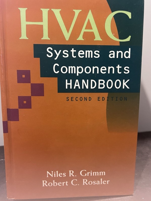 HVAC Systems and Components Handbook 2nd Ed Grimm Rosaler 1998 HC