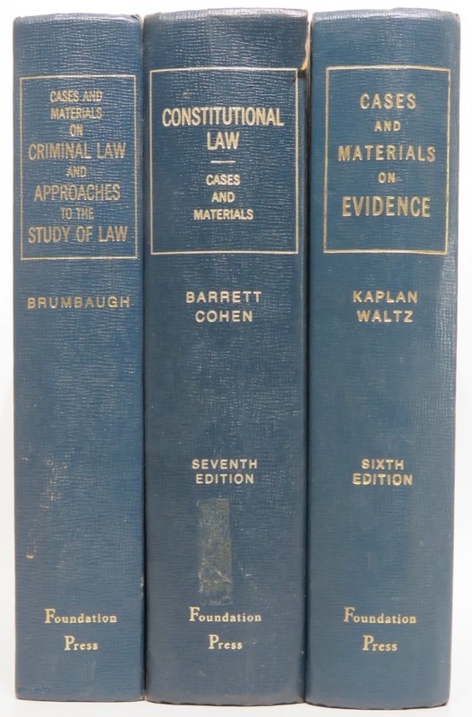 Law Book Set of 3 UNIVERSITY CASEBOOK SERIES Criminal/Constitutional/Evidence