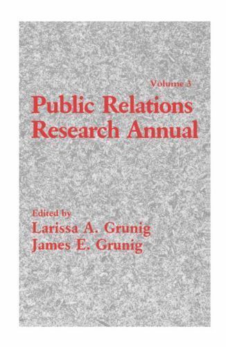 Public Relations Research Annual, Paperback by Grunig, Larissa A., Like New U…