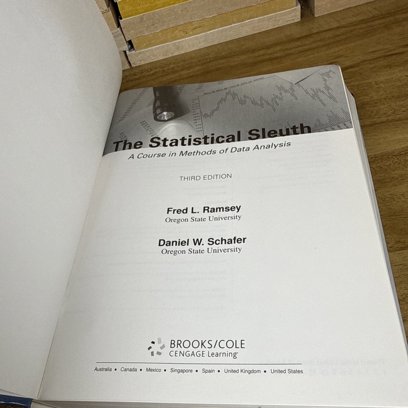 The Statistical Sleuth: A Course in Methods of Data Analysis Third Ed. Ramsey gallery