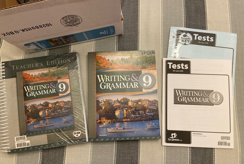 BJU Press 9th grade English 9 WRITING & GRAMMAR Complete Subject Kit 3rd ed + CD