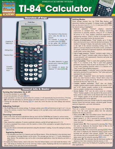 Ti 84 Plus Calculator (Quick Study Ac…, Ken Yablonsky