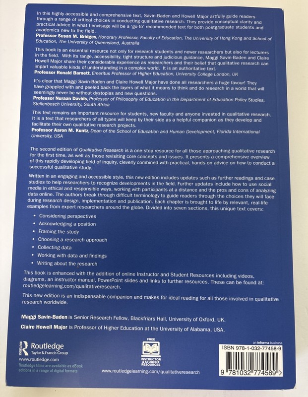 Qualitative Research: The Essential Guide to Theory and Practice by Maggi Savin- gallery