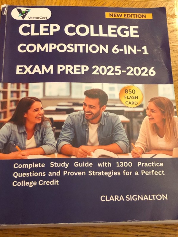 CLEP College Composition 6-In-1 Exam Prep 2025-2026, paperback, Signalton, 2025