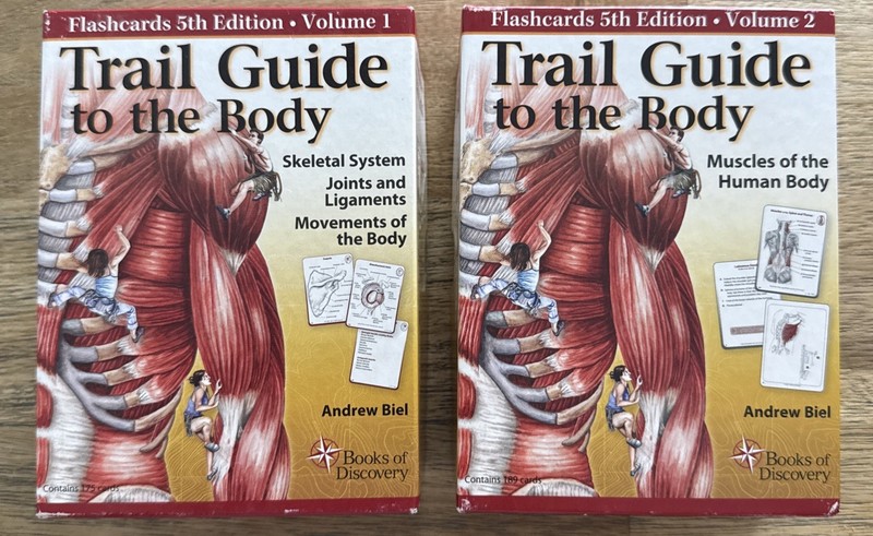 Trail Guide to the Body Flashcards 5th ed. Volume 1 & 2 by Andrew Biel