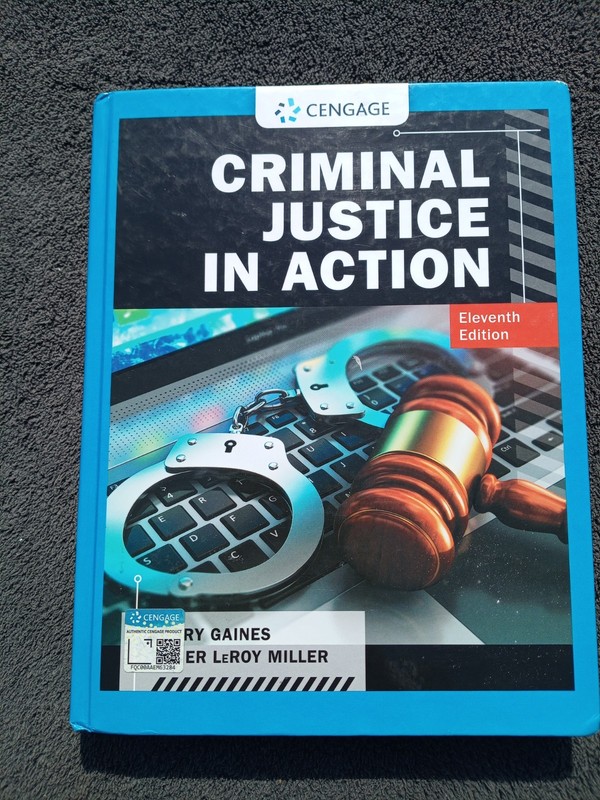 Criminal Justice in Action 11th Editon 11e Hardcover VG Cnd Clean Pages