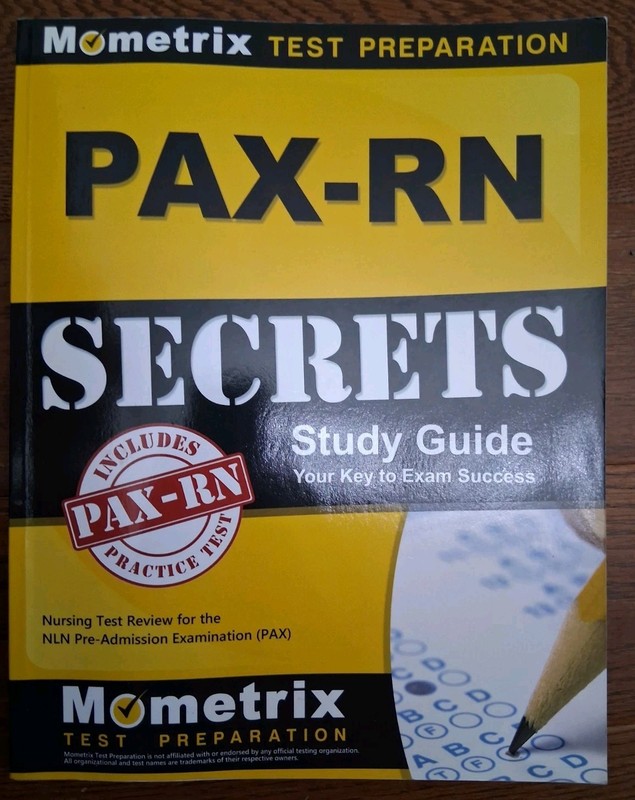 Mometrix Test Preparation PAX-RN Secrets Study Guide w Practice Test – FREE SHIP