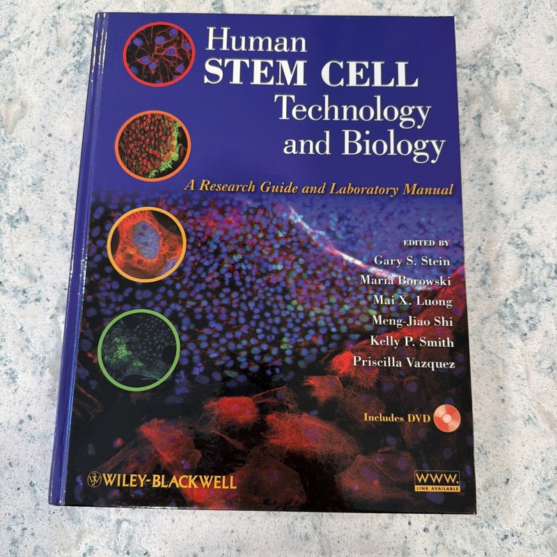 Human Stem Cell Technology Biology Wiley 2011 Multi-Signed Author Copy w DVD