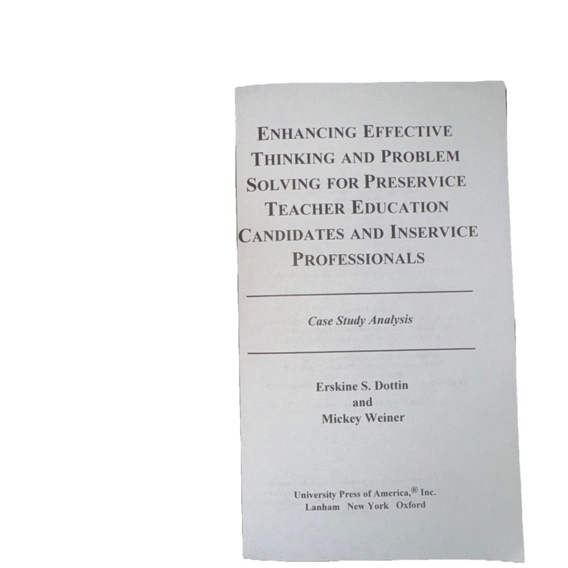 Enhancing Effective Thinking and Problem Solving for Preservice Teacher Educatio gallery