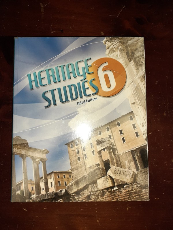 BJU Heritage Studies 6 Student Text 3rd Ed 8 pgs highlighted no other writing