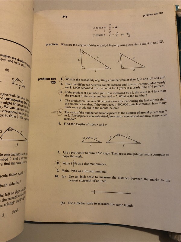 Saxon Algebra ½ 2e Student Textbook & Solutions Manual Set Lot Second Edition gallery