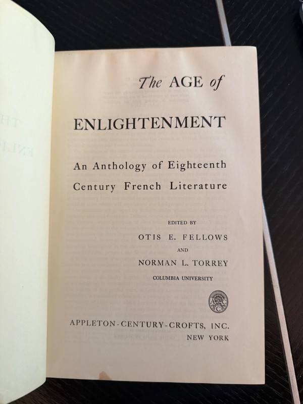 The Age of Enlightenment Norman Torrey & Otis Fellows 1942 1st first Edition gallery