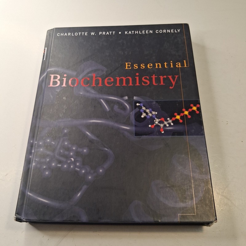 Essential Biochemistry Hardcover 1st Edition Textbook Pratt Cornely W/ CD