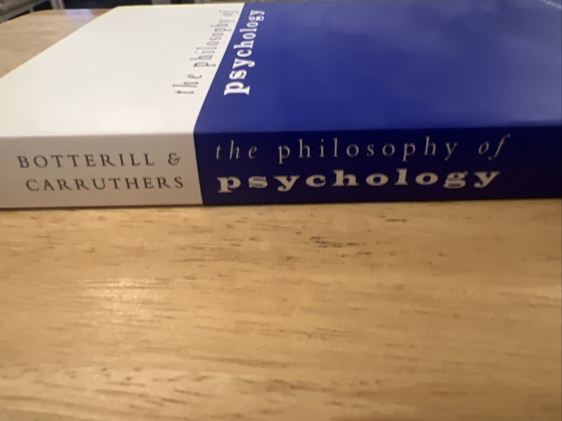 The Philosophy of Psychology by George Botterill: New gallery