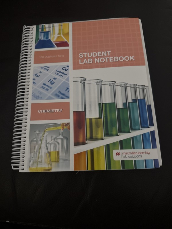 Student Lab Notebook: Chemistry – 100 Duplicate Sets