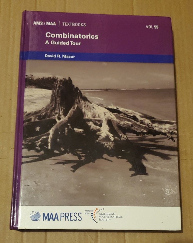 Combinatorics A Guided Tour – Mazur Volume 55 AMS / MAA Press 2010 hc no dj gd