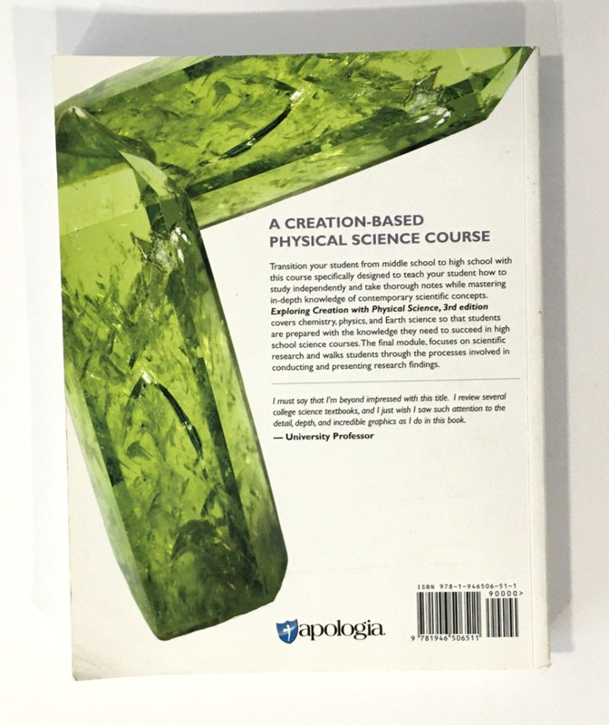 Exploring Creation with Physical Science 3rd Edition Apologia Textbook gallery
