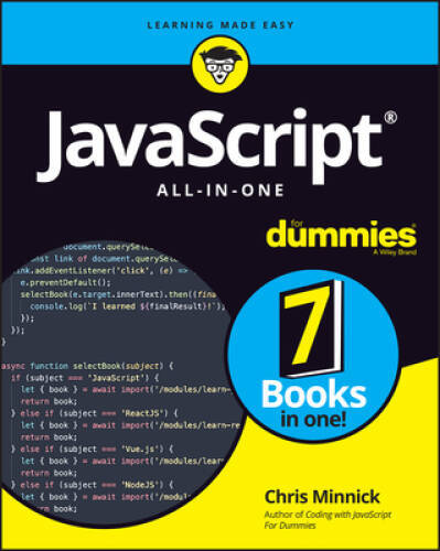 JavaScript All-in-One For Dummies – Paperback By Minnick, Chris – GOOD