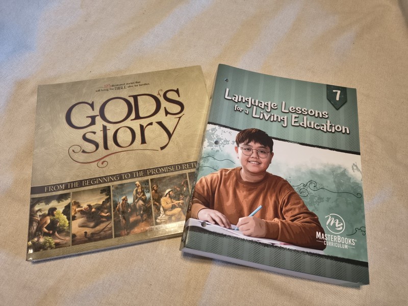 New Masterbooks LANGUAGE LESSONS FOR A LIVING EDUCATION Level 7 SET Gods Story gallery