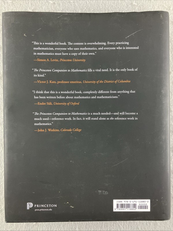The Princeton Companion to Mathematics Associate Editors Timothy Gowers Hardcove gallery
