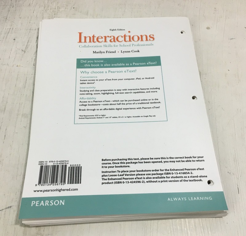 Interactions: Collaboration Skills Eighth 8th Edition w/ACCESS CODE Loose Leaf gallery
