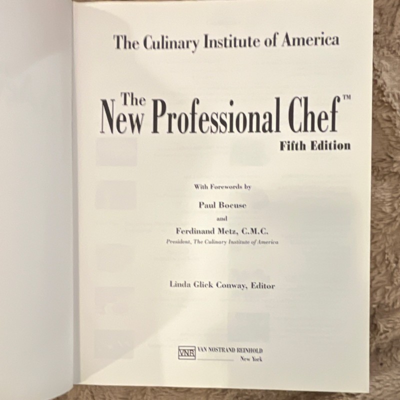 The New Professional Chef Culinary Institute Hardcover Illustrated Cooking Book gallery