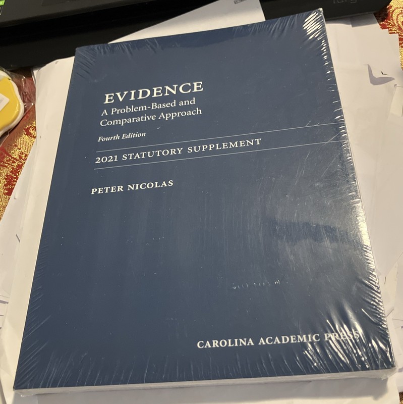 Evidence: 2021 Statutory Supplement, Fourth Edition – Paperback – New