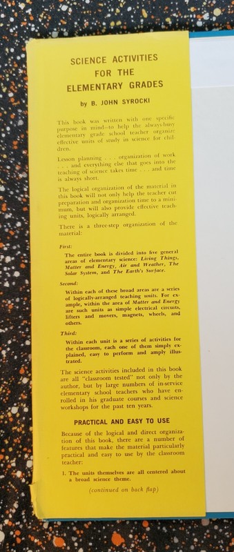 Science Activities For The Elementary Grades, B. John Syrocki, 1970, HC/DJ gallery