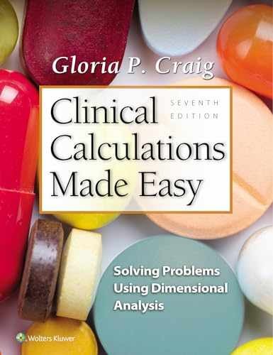 Clinical Calculations Made Easy: – Paperback, by Craig Gloria P – Very Good z