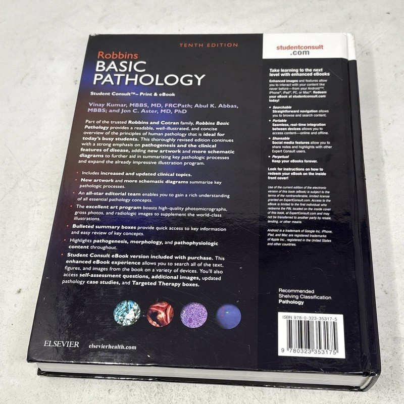 Robbins Basic Pathology (Robbins - Hardcover, by Kumar MBBS MD - Very Good gallery