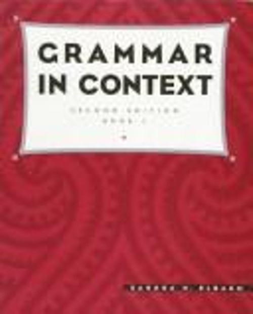Grammar in Context Mass Market Paperbound Sandra N. Elbaum