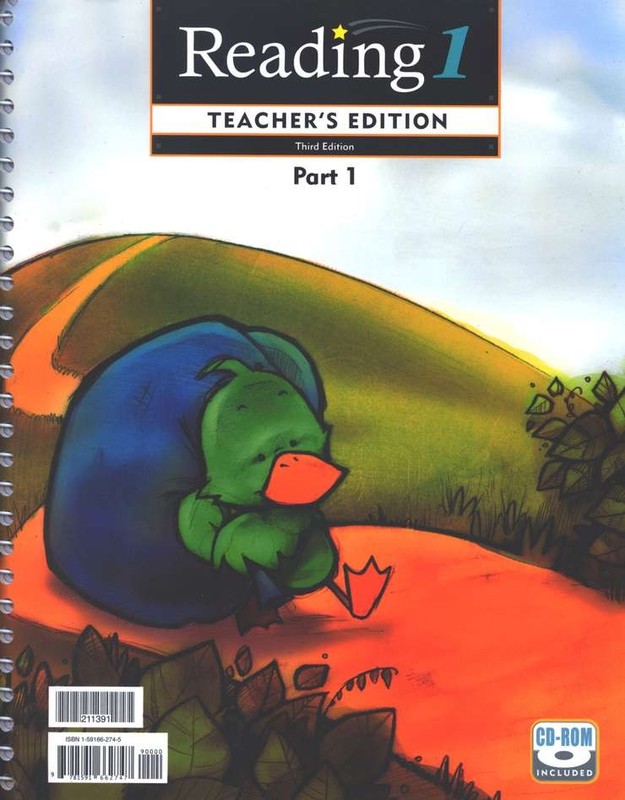 BJU Press Reading 1- Teacher Ed, Readers Set 1A-1F, Student Worktext (3rd ed)