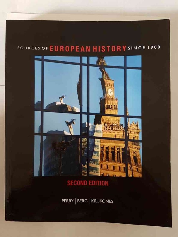 Sources of European History Since 1900 – paperback Perry, Marvin|Krukones, J…