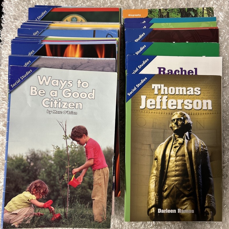Lot Of 60 Pearson Scott Foresman Grade 3rd Social Studies Biography 1st 2nd Lex.