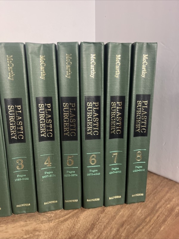 Plastic Surgery Complete Set Volumes 1 to 8 by Joseph G McCarthy HC gallery
