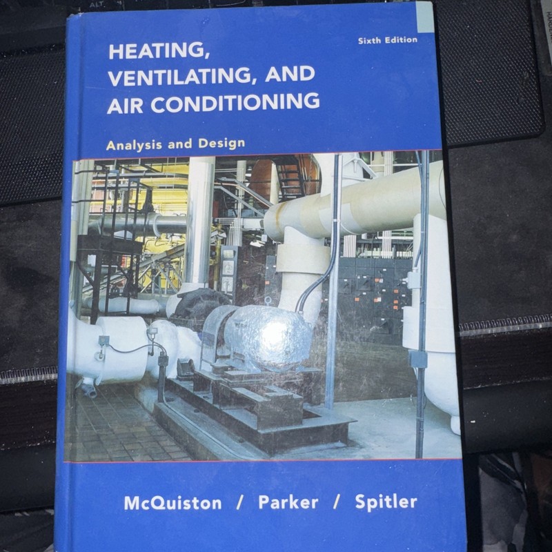 Heating Ventilating & Air Conditioning Analysis Design Spitler McQuiston Parker
