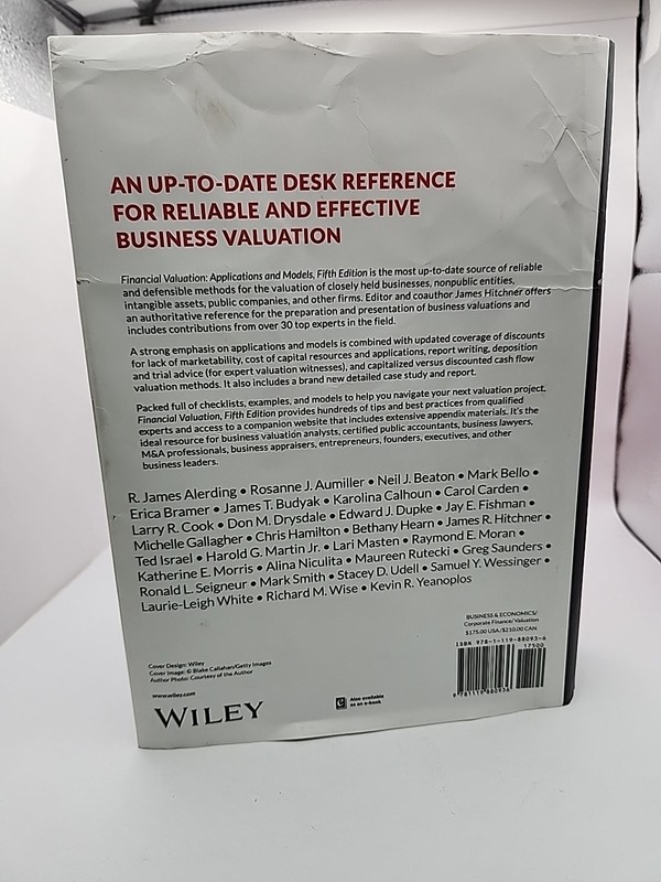 NEW Financial Valuation Applications & Models Hardcover Book Wiley Finance Serie gallery
